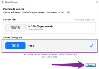 Cómo cancelar el plan de almacenamiento de iCloud sin iPhone