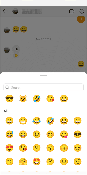 Cómo reaccionar a los mensajes de Instagram con diferentes emojis