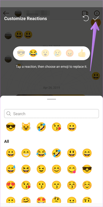 Cómo reaccionar a los mensajes de Instagram con diferentes emojis