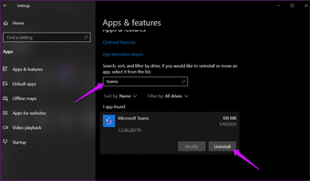 Cómo desinstalar Microsoft Teams en Windows 10 correctamente