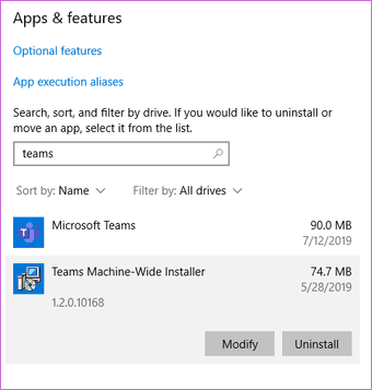 Cómo desinstalar Microsoft Teams en Windows 10 correctamente