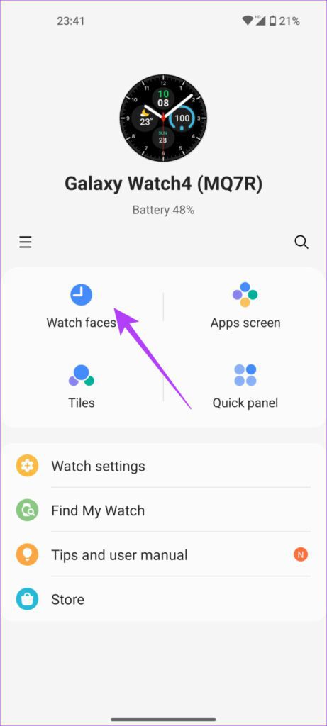 Cómo obtener esferas de reloj Samsung Galaxy Watch 5 en Galaxy Watch 4