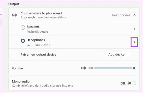 Cómo cambiar el dispositivo de salida de audio en Windows 11