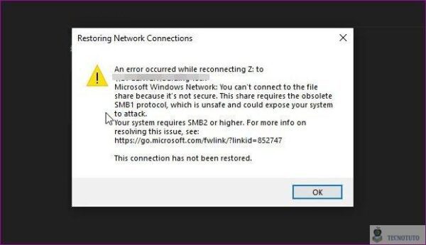 Cómo resolver el sistema requiere un error SMB2 en Windows 10 Tecnotuto - Windows