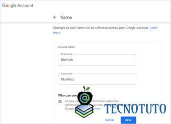 Cómo cambiar el nombre y la foto en Google Meet en el móvil y en el PC Tecnotuto - Internet