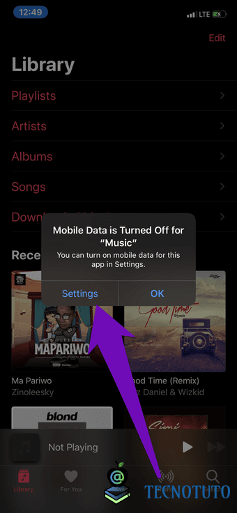 Las 6 mejores formas de solucionar el error de tiempo de espera de la solicitud de Apple Music Tecnotuto - iOS