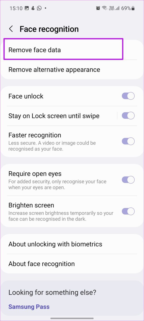 Las 7 mejores formas de arreglar el reconocimiento facial que no funciona en los teléfonos Samsung Galaxy