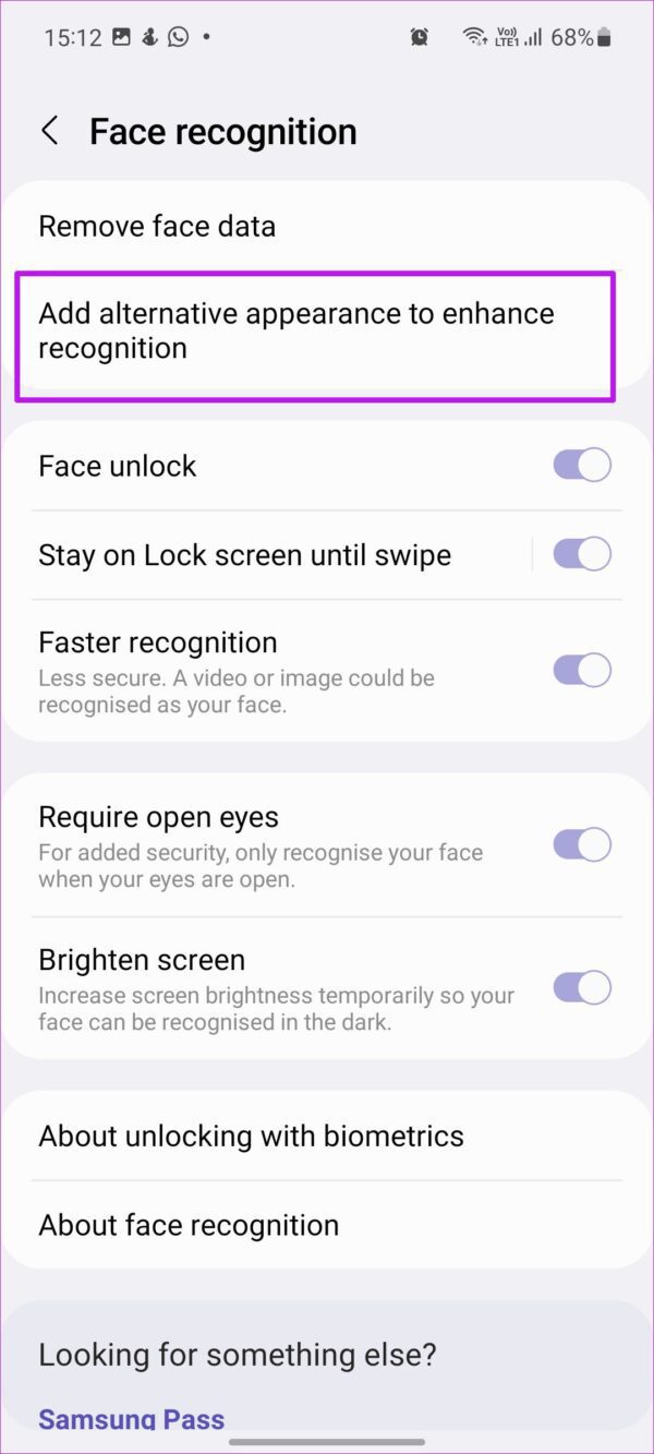 Las 7 mejores formas de arreglar el reconocimiento facial que no funciona en los teléfonos Samsung Galaxy