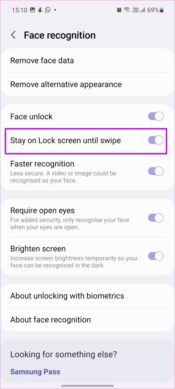 Las 7 mejores formas de arreglar el reconocimiento facial que no funciona en los teléfonos Samsung Galaxy
