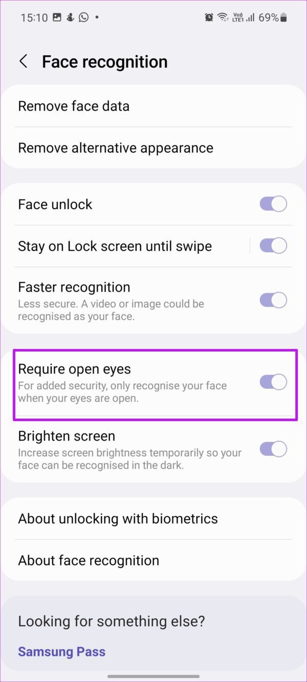 Las 7 mejores formas de arreglar el reconocimiento facial que no funciona en los teléfonos Samsung Galaxy
