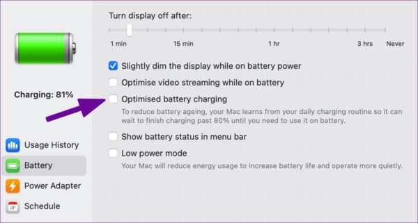 Las 3 mejores formas de limitar la carga de la batería en una MacBook