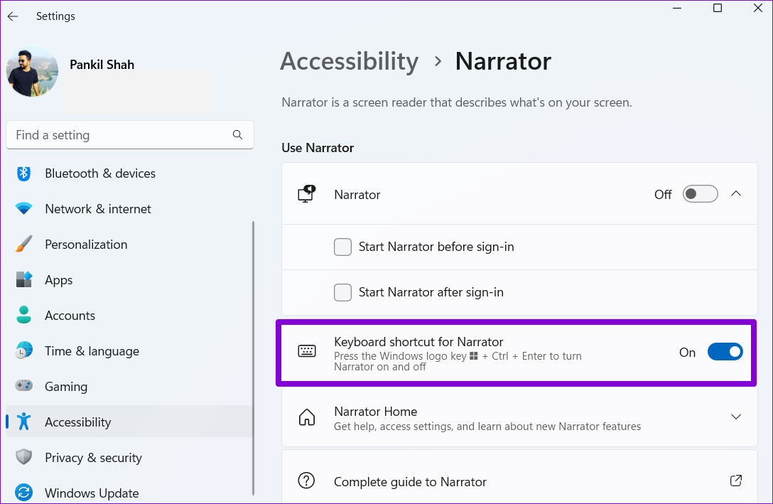 Cómo hacer que Windows 11 lea texto en voz alta con Narrador