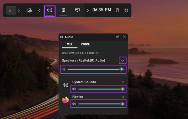6 formas de cambiar el volumen del sonido en Windows 11