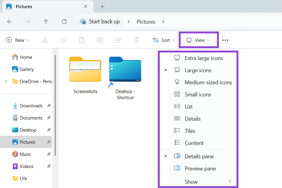Cómo cambiar la vista predeterminada en el explorador de archivos (Windows 11) Tecnotuto - Windows