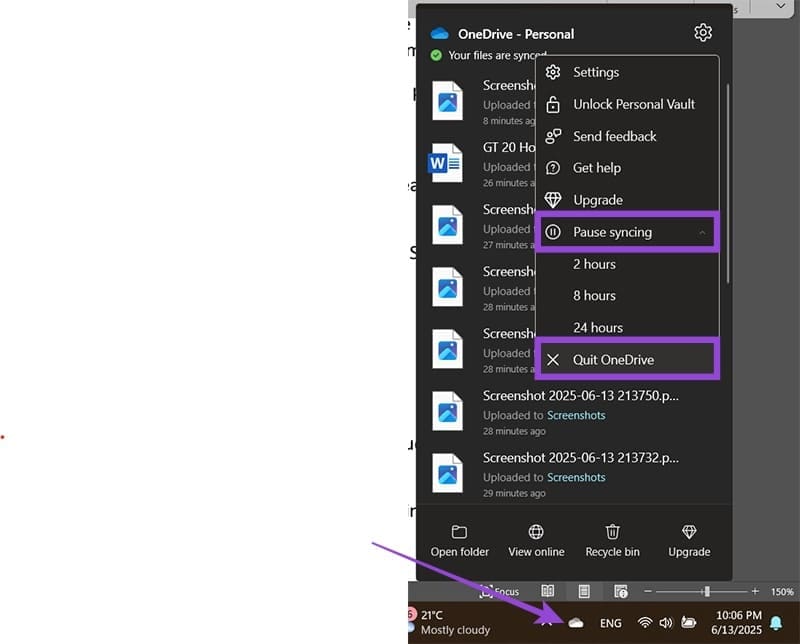 Cómo arreglar Onedrive atascado en los cambios de procesamiento Tecnotuto - Windows