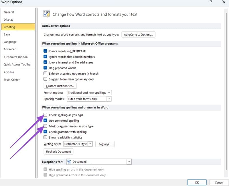 Cómo eliminar el texto subrayado de Red subrayado en Word Tecnotuto - Windows