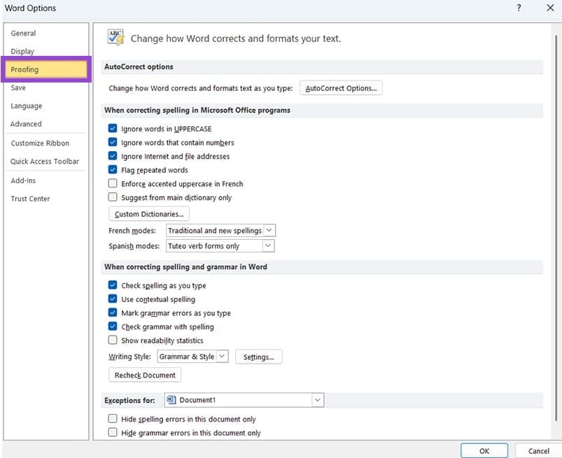 Cómo eliminar el texto subrayado de Red subrayado en Word Tecnotuto - Windows