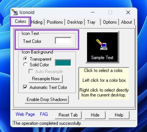 Cómo cambiar el color de la fuente en los iconos de escritorio (Windows 11) Tecnotuto - Windows