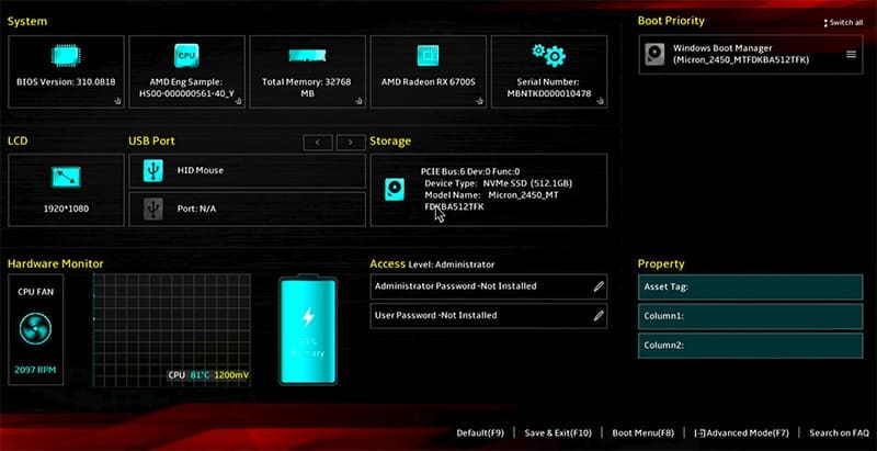 Cómo tomar una captura de pantalla en el BIOS Tecnotuto - Windows