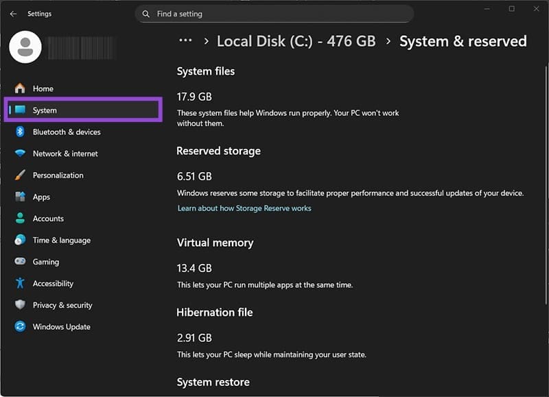 Cómo deshabilitar temporalmente el almacenamiento reservado en Windows 11 Tecnotuto - Windows