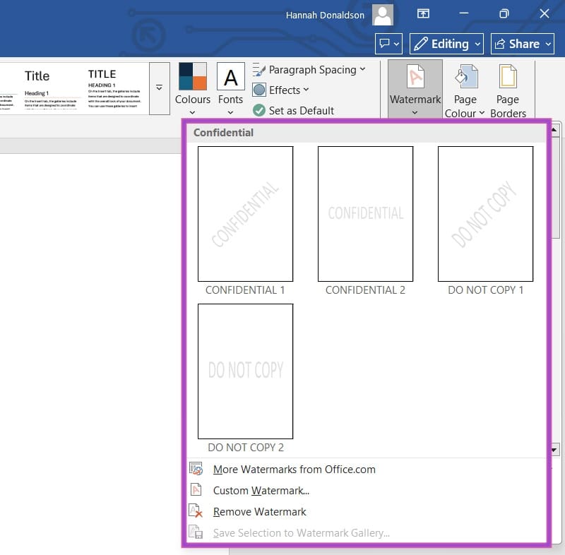 Cómo insertar una marca de agua en Word Tecnotuto - Windows