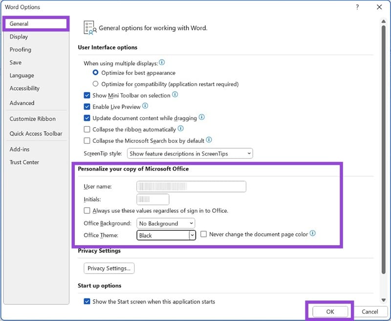 Cómo habilitar el modo oscuro en las aplicaciones de Microsoft Office Tecnotuto - Windows