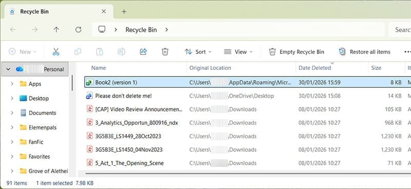 ¿Puedo restaurar archivos de Excel eliminados? Tecnotuto - Windows