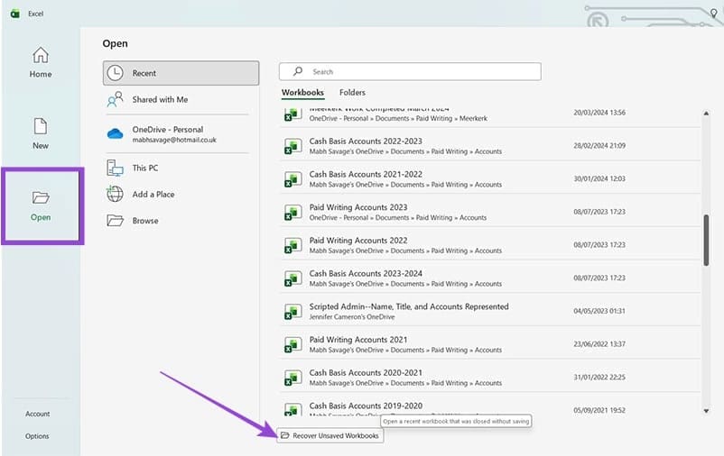 ¿Puedo restaurar archivos de Excel eliminados? Tecnotuto - Windows
