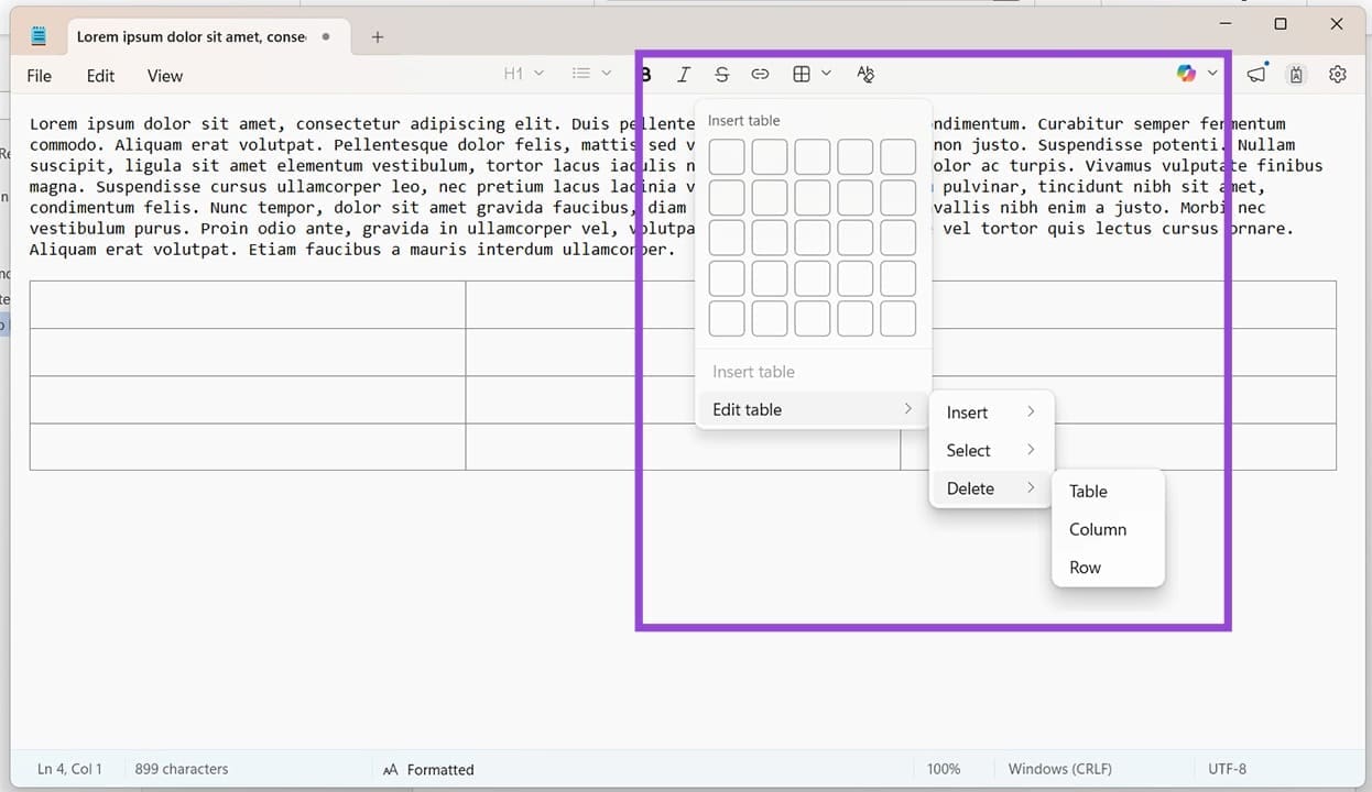 Cómo crear tablas en el Bloc de notas de Windows 11 Tecnotuto - Windows