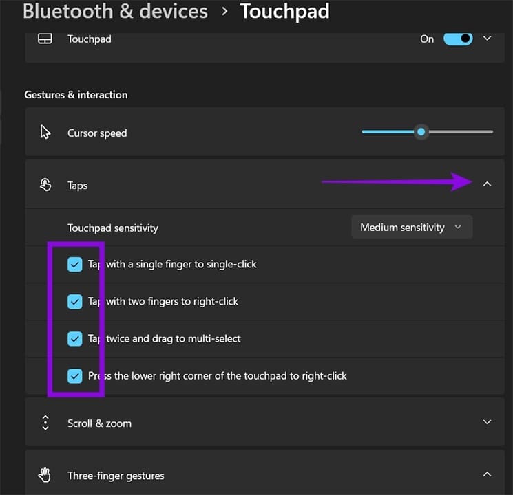 Cómo deshabilitar y habilitar los gestos táctiles de Windows 11 Tecnotuto - Windows